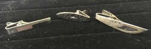Lot Of 3 Cuff Links 2 Sterling Silver 1 Silver Tone Different Designs